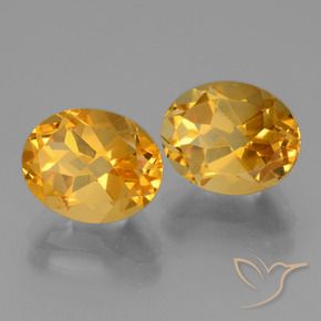 Gemme di Citrino Arancio Dorato Profondo naturale da 5.40 ct, Ovale, VVS-VS