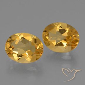Gemme di Citrino Arancio Dorato Profondo naturale da 4.92 ct, Ovale, VVS