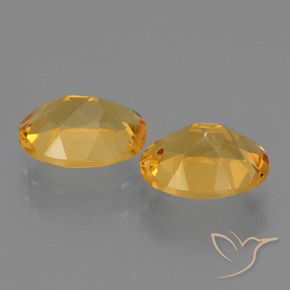 Gemme di Citrino Arancio Dorato Profondo naturale da 4.92 ct, Ovale, VVS