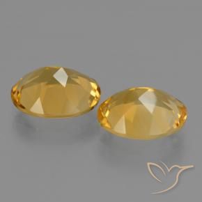 Gemme di Citrino Arancio Dorato Profondo naturale da 4.29 ct, Ovale, VVS-VS