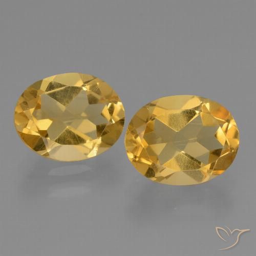 4.29ctw Naturale Oro profondo Citrino, Ovale, VS
