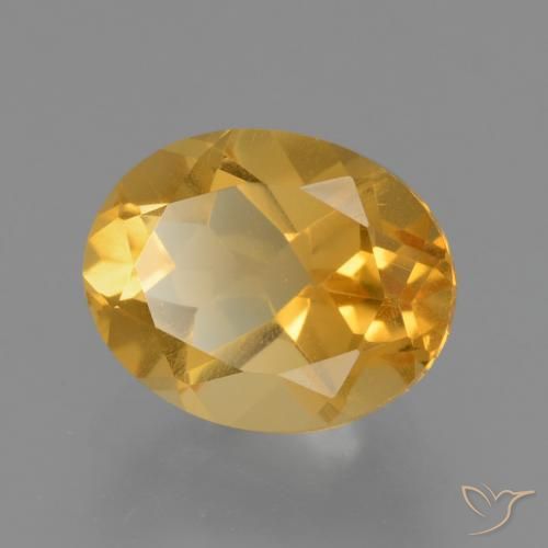 Citrino Arancio dorato naturale da 2.47 ct, Ovale, VVS-VS
