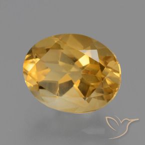 Citrino Arancio Dorato Profondo naturale da 2.74 ct, Ovale, VVS