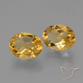Gemme di Citrino Dorato scuro naturale da 4.46 ct, Ovale, VS