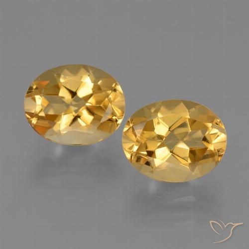 5.10ctw Naturale Arancio dorato Citrino, Ovale, VVS