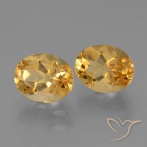 Gemme di Citrino Arancio dorato naturale da 5.10 ct, Ovale, VVS