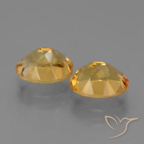 Gemme di Citrino Arancio dorato naturale da 5.10 ct, Ovale, VVS