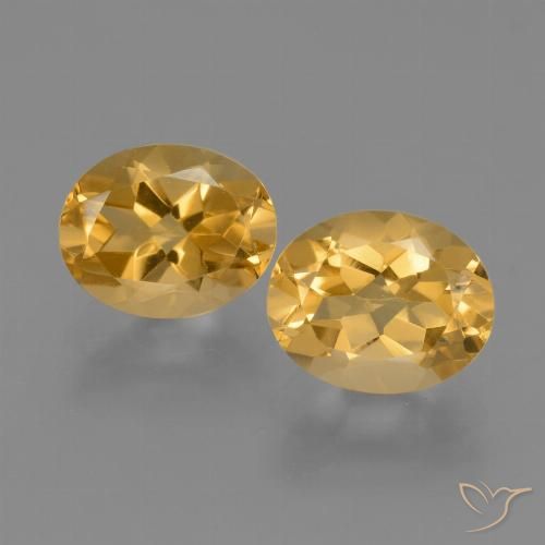 Gemme di Citrino Arancio Dorato Profondo naturale da 5.04 ct, Taglio ovale, VVS