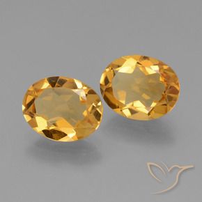 Gemme di Citrino Arancio Dorato Profondo naturale da 4.31 ct, Ovale, VVS-VS