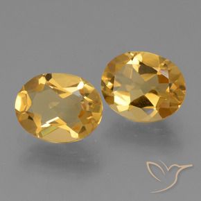 Gemme di Citrino Arancio Dorato Profondo naturale da 4.20 ct, Ovale, VVS-VS
