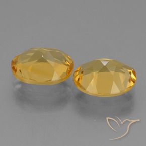 Gemme di Citrino Arancio Dorato Profondo naturale da 4.20 ct, Ovale, VVS-VS