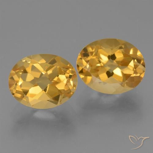 5.61ctw Naturale Arancio Dorato Profondo Citrino, Ovale, VVS