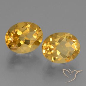 Gemme di Citrino Arancio Dorato Profondo naturale da 5.61 ct, Ovale, VVS