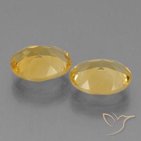 Gemme di Citrino Dorato medio-scuro naturale da 4.42 ct, Ovale, VVS-VS