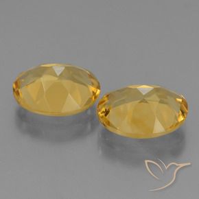 Gemme di Citrino Arancio Dorato Profondo naturale da 4.56 ct, Ovale, VVS
