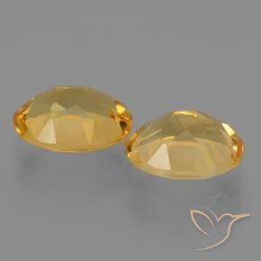 Gemme di Citrino Arancio dorato naturale da 4.95 ct, Ovale, VVS-VS