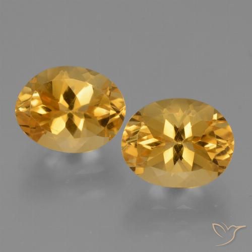 5.17ctw Naturale Arancio Dorato Profondo Citrino, Ovale, VVS