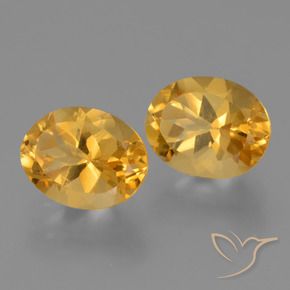 Gemme di Citrino Arancio Dorato Profondo naturale da 5.17 ct, Ovale, VVS