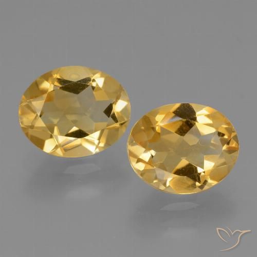 4.63ctw Naturale Dorato Citrino, Ovale, VVS
