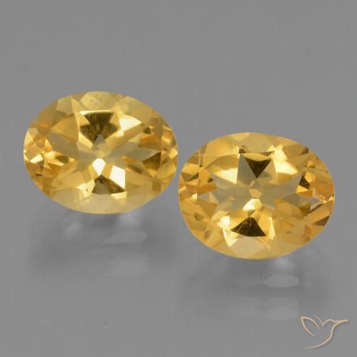 4.91ctw Naturale Arancio dorato Citrino, Ovale, VVS-VS