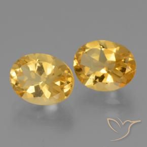 Gemme di Citrino Arancio dorato naturale da 4.91 ct, Ovale, VVS-VS