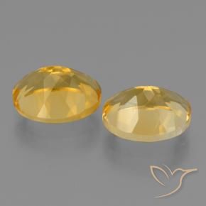 Gemme di Citrino Arancio dorato naturale da 4.91 ct, Ovale, VVS-VS