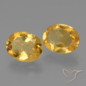 Gemme di Citrino Arancio Dorato Profondo naturale da 4.85 ct, Ovale, VVS-VS