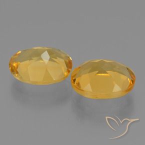 Gemme di Citrino Arancio Dorato Profondo naturale da 4.85 ct, Ovale, VVS-VS