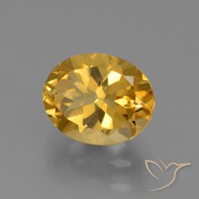 Citrino Arancio dorato naturale da 2.51 ct, Ovale, VS