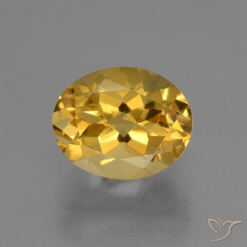 Citrino Arancio dorato naturale da 2.94 ct, Taglio ovale, VVS