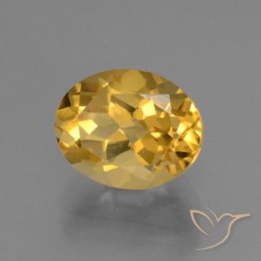 Citrino Arancio dorato naturale da 2.94 ct, Taglio ovale, VVS