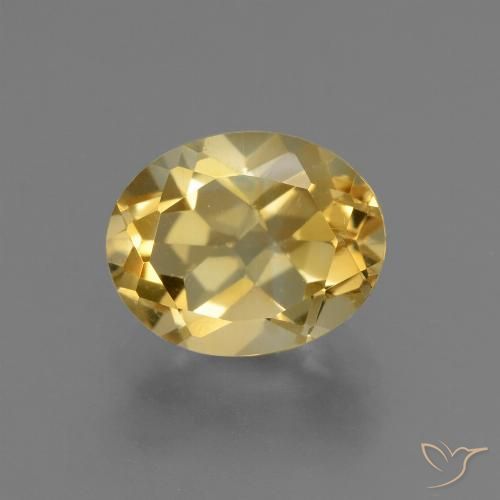 2.57ct Naturale Oro medio-chiaro Citrino, Ovale, VS