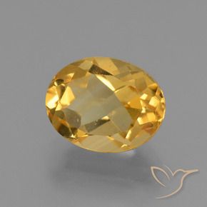 Citrino Arancio Dorato Profondo naturale da 2.81 ct, Ovale, VVS-VS