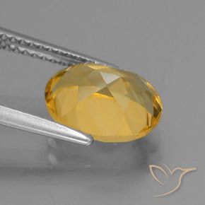 Citrino Arancio Dorato Profondo naturale da 2.81 ct, Ovale, VVS-VS
