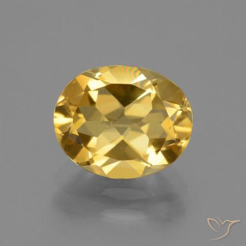 2.28ct Naturale Arancio dorato Citrino, Ovale, VS