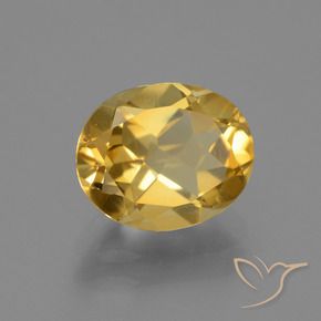Citrino Arancio dorato naturale da 2.28 ct, Ovale, VS