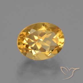 Citrino Arancio Dorato Profondo naturale da 2.44 ct, Ovale, VVS