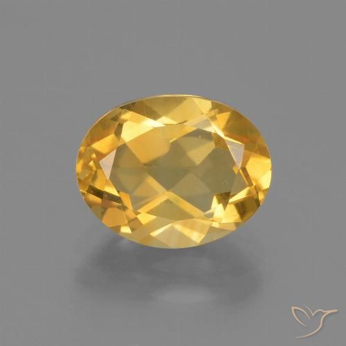 2.19ct Naturale Dorato scuro Citrino, Ovale, VVS-VS