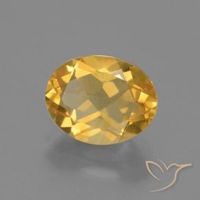 Citrino Dorato scuro naturale da 2.19 ct, Ovale, VVS-VS