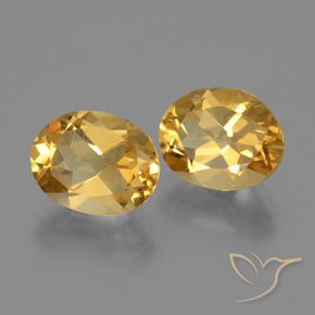 Gemme di Citrino Arancio Dorato Profondo naturale da 4.84 ct, Ovale, VVS-VS