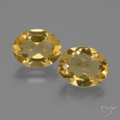 4.19ctw Naturale Oro profondo Citrino, Ovale, VVS-VS