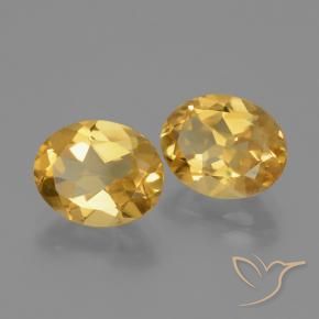 Gemme di Citrino Arancio Dorato Profondo naturale da 4.44 ct, Ovale, VVS-VS