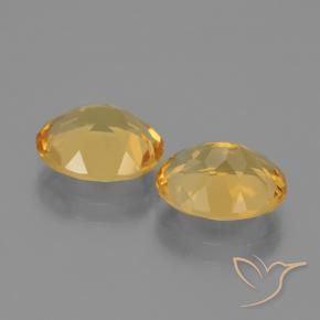 Gemme di Citrino Arancio Dorato Profondo naturale da 4.44 ct, Ovale, VVS-VS