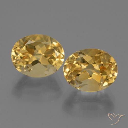 5.89ctw Naturale Arancio Dorato Profondo Citrino, Ovale, VVS