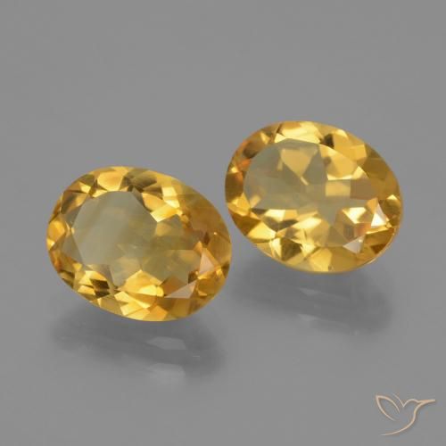 Gemme di Citrino Dorato scuro naturale da 4.28 ct, Ovale, VVS-VS