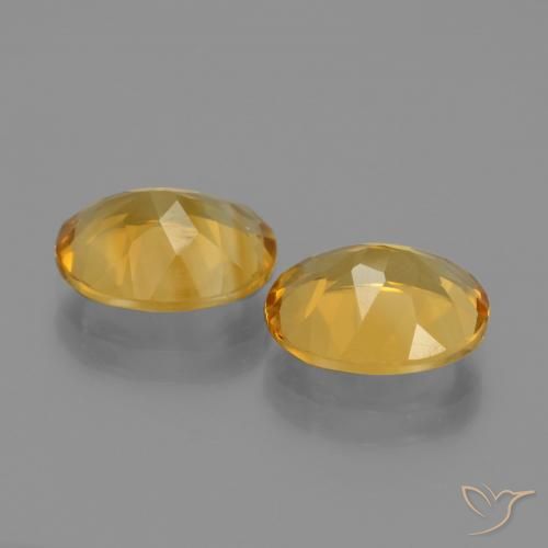 Gemme di Citrino Dorato scuro naturale da 4.28 ct, Ovale, VVS-VS