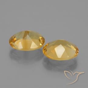 Gemme di Citrino Arancio Dorato Profondo naturale da 4.43 ct, Ovale, VVS-VS