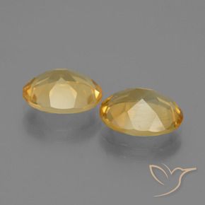 Gemme di Citrino Dorato medio-scuro naturale da 4.09 ct, Ovale, VVS-VS
