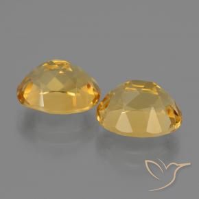 Gemme di Citrino Dorato medio-scuro naturale da 5.34 ct, Ovale, VVS-VS