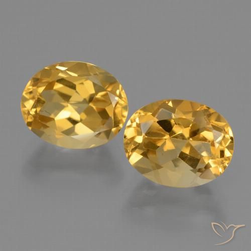 5.11ctw Naturale Dorato scuro Citrino, Ovale, VVS-VS